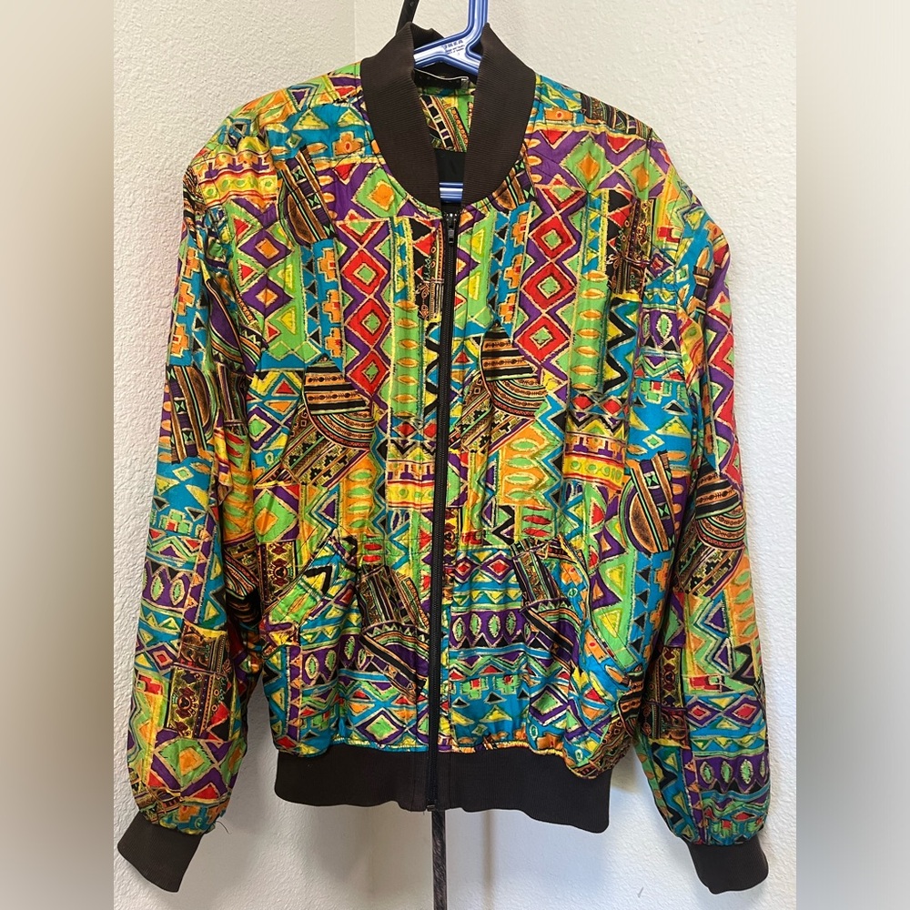 100% Silk Zipper Jacket